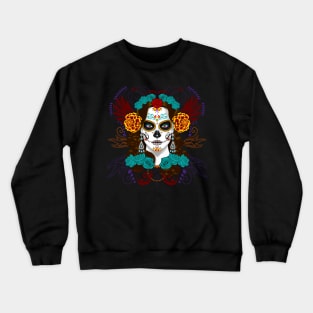 Day of Dead Catrina Face Crewneck Sweatshirt